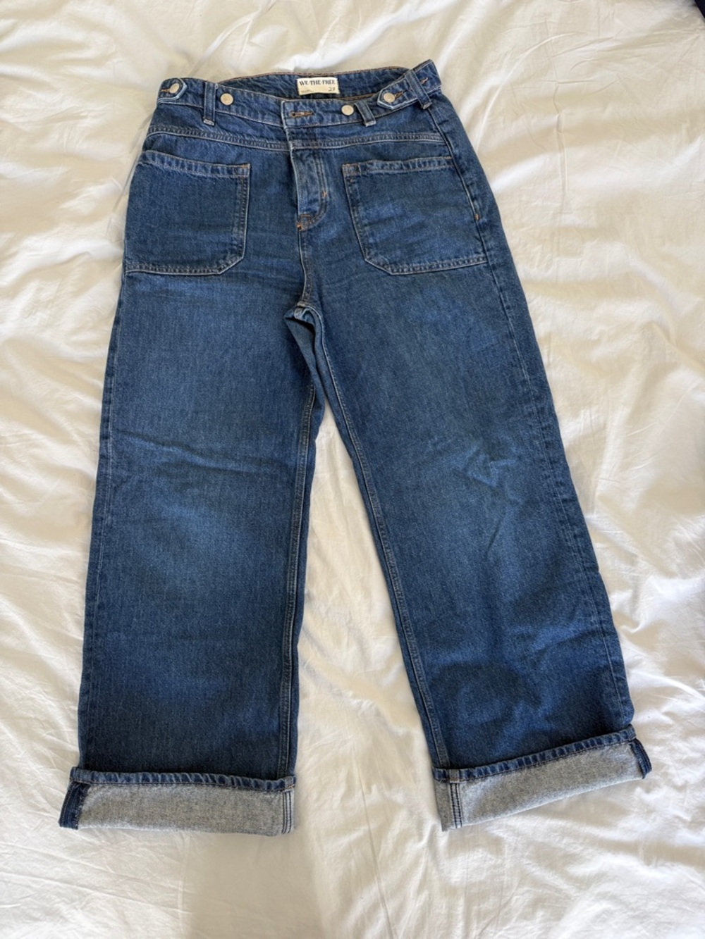 Free People Palmer cuffed jeans